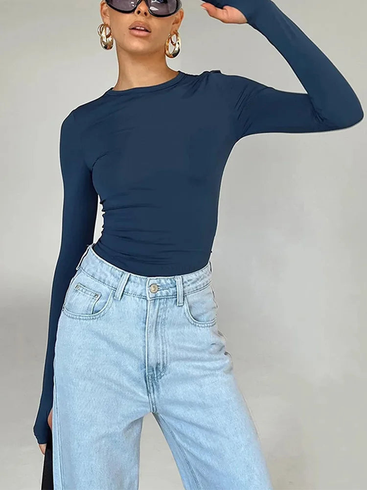 Long Sleeve Crop Top