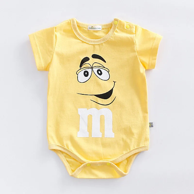 Cotton 3-24M Newborn Short Sleeve Romper
