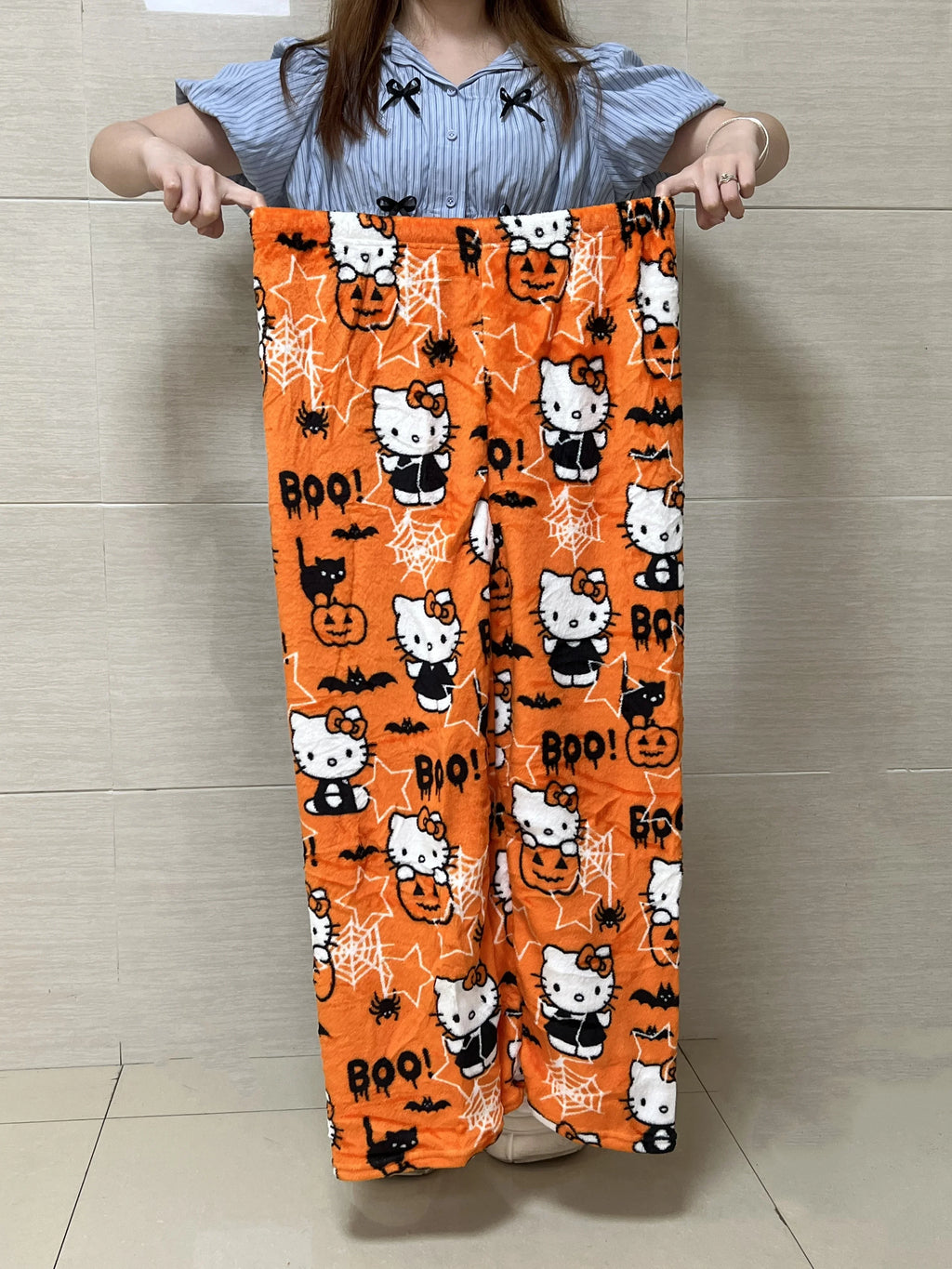 Y2K Hello Kitty Pajamas Pants Sanrio Anime Women's Pajama Pants Cartoon Fashion Home Sleepwear Trousers Leisure Home Clothing