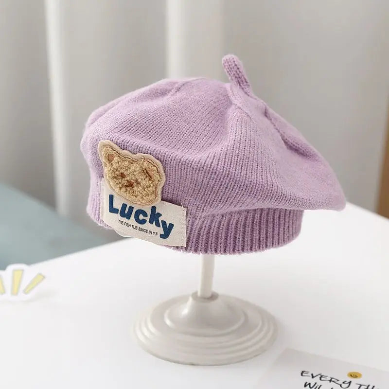 Flower Baby Beret Knitted