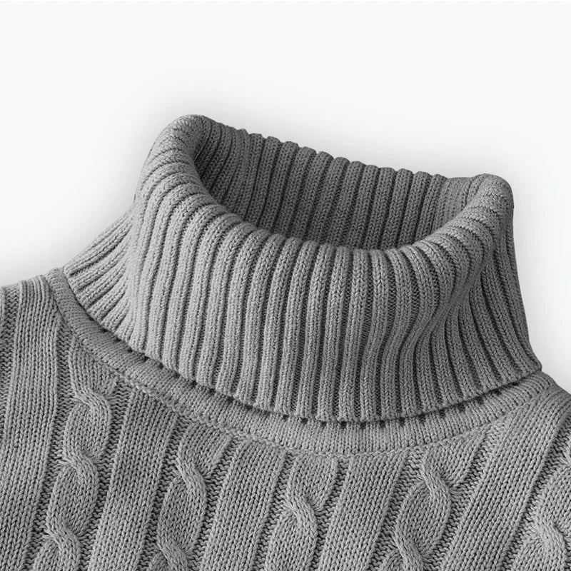 2025 New Men's High Neck Sweater