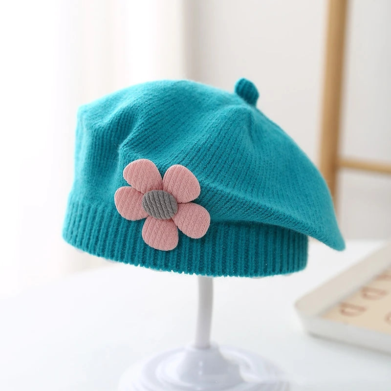 Flower Baby Beret Knitted