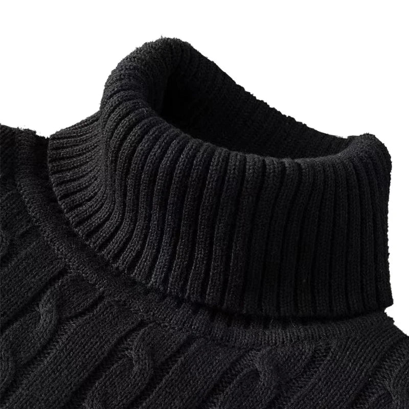 2025 New Men's High Neck Sweater