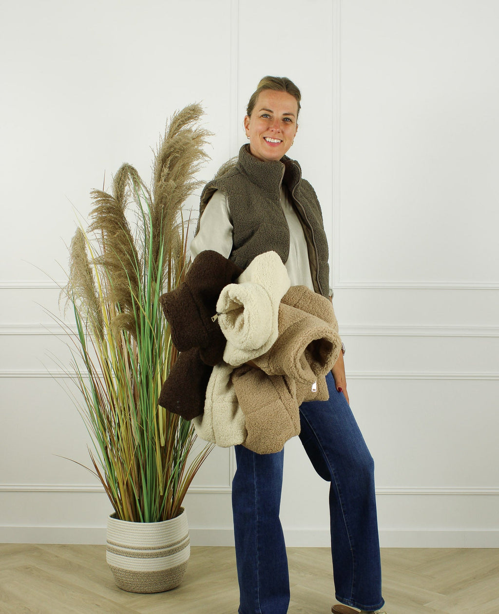 Borg Gilet Belissa – Licht Beige