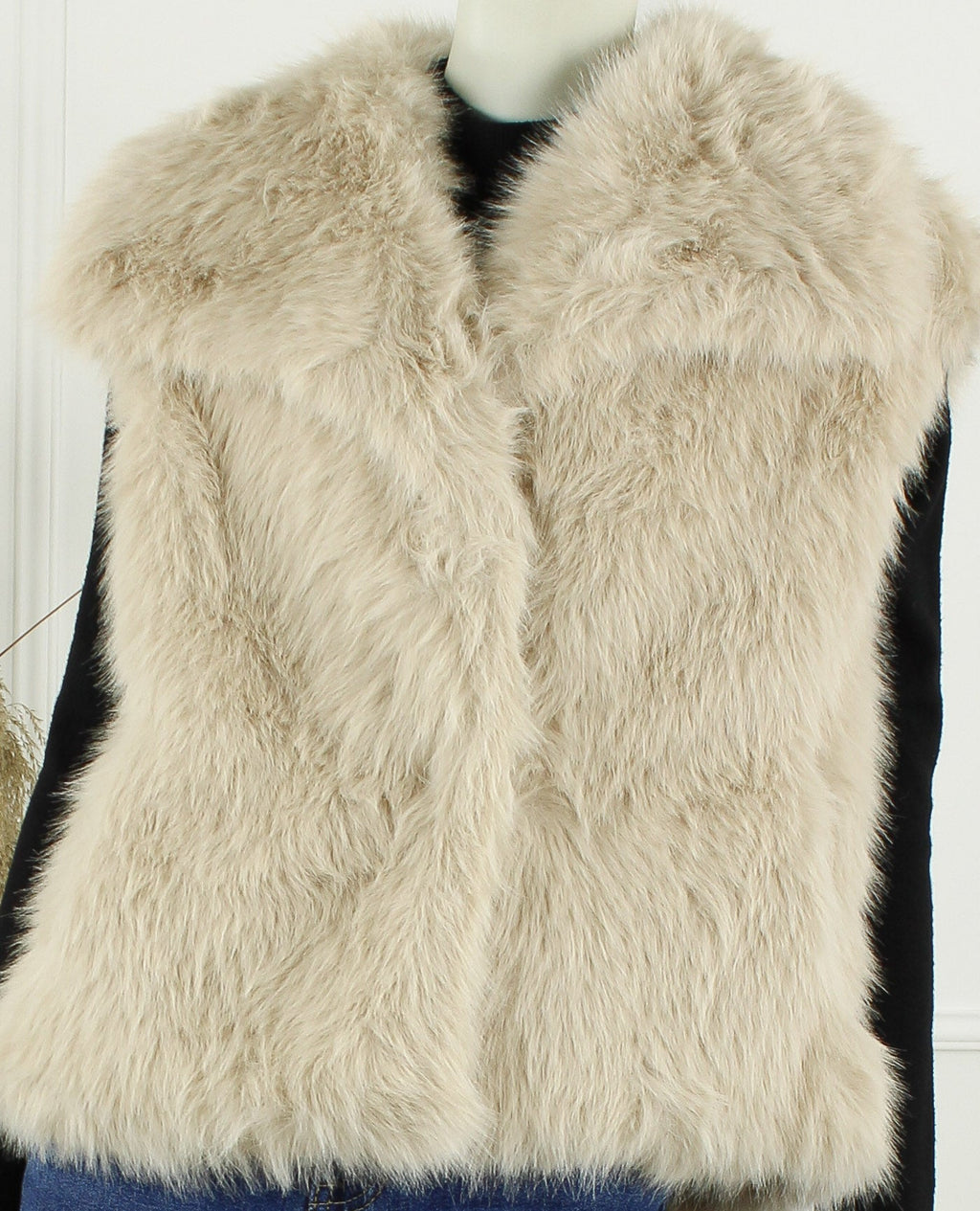 Faux Fur Gilet Tess – Licht Grijs