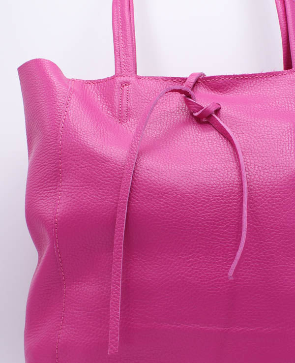 Tas Shopper Zip - Fuchsia