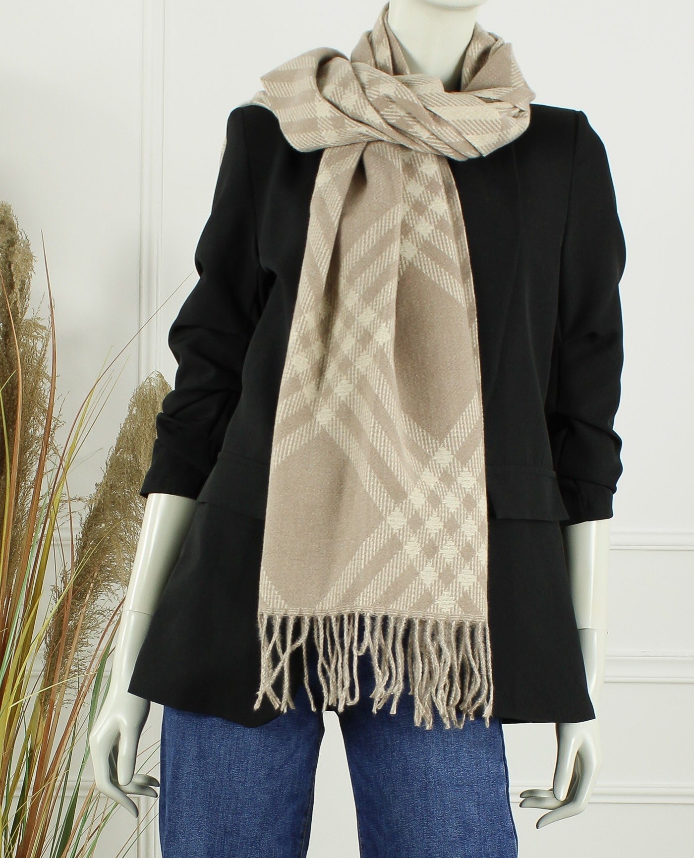 Sjaal Merel - Licht Taupe