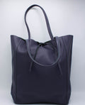 Tas Shopper Leder - Purple