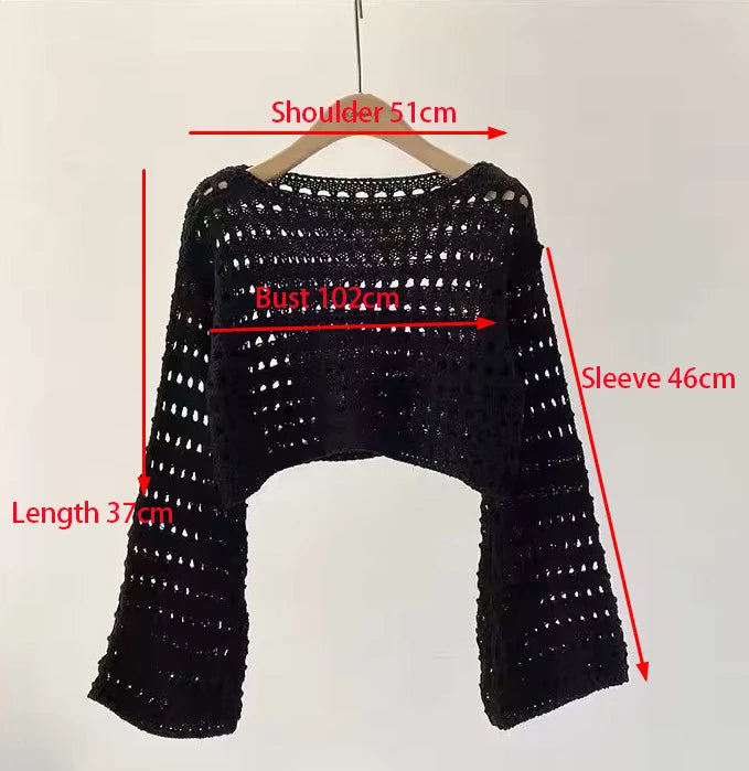 Crochet Knit Top